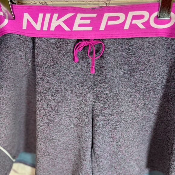 Nike Pro Plus Purple Heather Women's Dri-FIT Athletic Training Gym Shorts XL - Picture 3 of 9